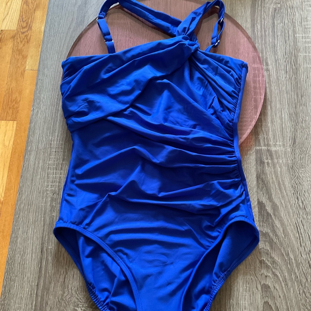 Women Swim Blue Swimsuit